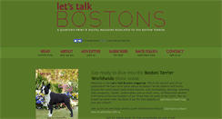 Desktop Screenshot of letstalkbostons.com